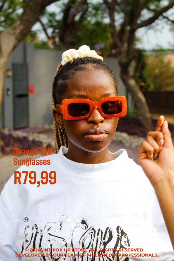 Orange Y2k Sunglasses - Image 3