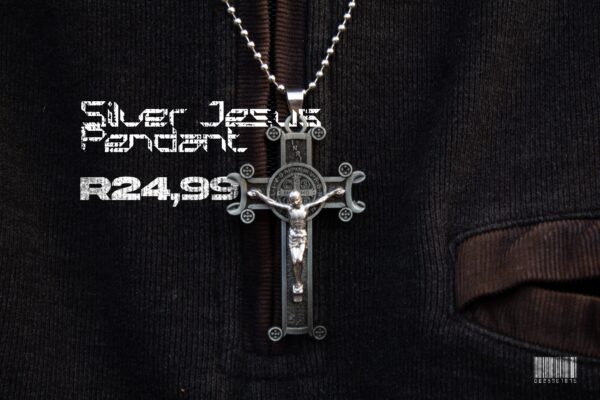 Silver Jesus Pendant